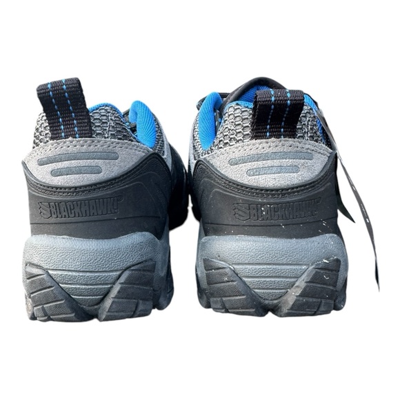 NEW! Blackhawk Terrain Low Hiking/Walking Shoes Leather Slate Blue Mens …